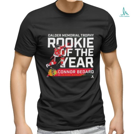 Connor Bedard Chicago Blackhawks 2024 Calder Memorial Trophy Winner T Shirt