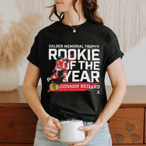 Connor Bedard Chicago Blackhawks 2024 Calder Memorial Trophy Winner T Shirt