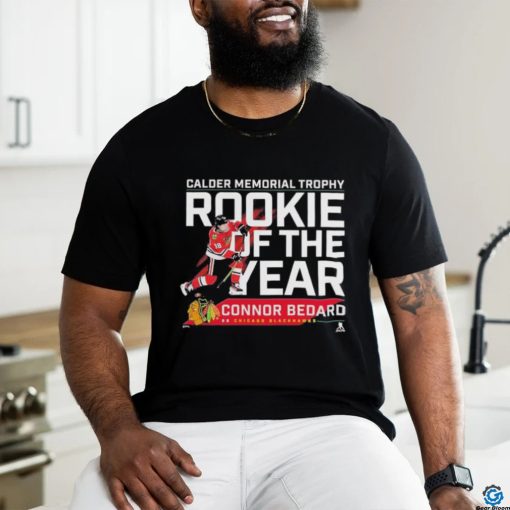 Connor Bedard Chicago Blackhawks 2024 Calder Memorial Trophy Winner T Shirt