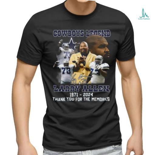 Cowboys Legend Larry Allen 1971 2024 Thank You For The Memories T Shirt