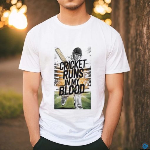 Cricket Runs In My Blood T Shirt