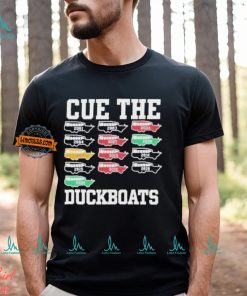 Cue The Duckboats Are Coming Full NBA Finals All Times Champions Of Boston Celtics 2001 To 2024 Shirt