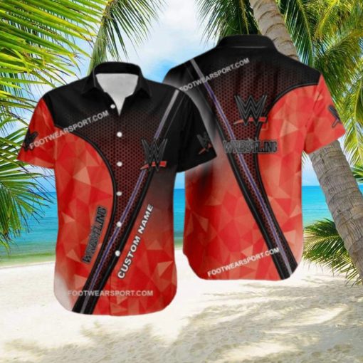 Custom Name WWE Wrestling Line 3D New Vintage Hot 3D Hawaiian Shirt For Men And Women