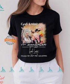 Cyndi Lauper Girls Just Want to Have Fun Farewell Tour 47th Anniversary 1977 2024 Thank You For The Memories T Shirt