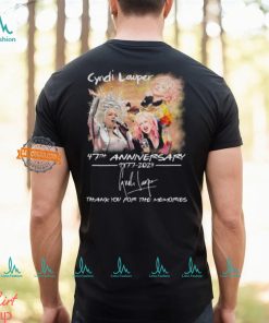 Cyndi Lauper Girls Just Want to Have Fun Farewell Tour 47th Anniversary 1977 2024 Thank You For The Memories T Shirt