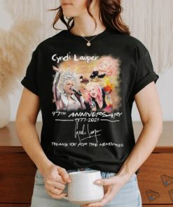Cyndi Lauper Girls Just Want to Have Fun Farewell Tour 47th Anniversary 1977 2024 Thank You For The Memories T Shirt