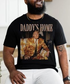 Daddy's Home Trump Shirt Trump 2024 Leopard Funny MAGA T Shirt