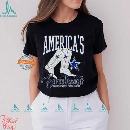 Dallas Cowboys Cheerleaders Boots V Neck T Shirt