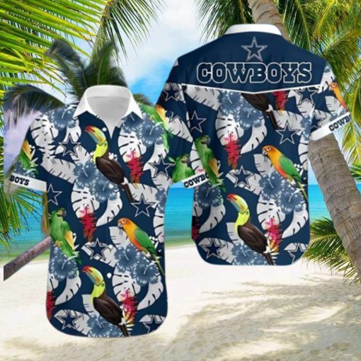 Dallas Cowboys Parrots and Toucans Hawaiian Shirt