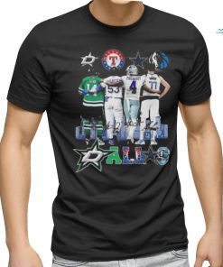 Dallas Mavericks Doncic Dallas Stars Benn Texas Rangers Dallas Cowboy Prescott Signatures shirt