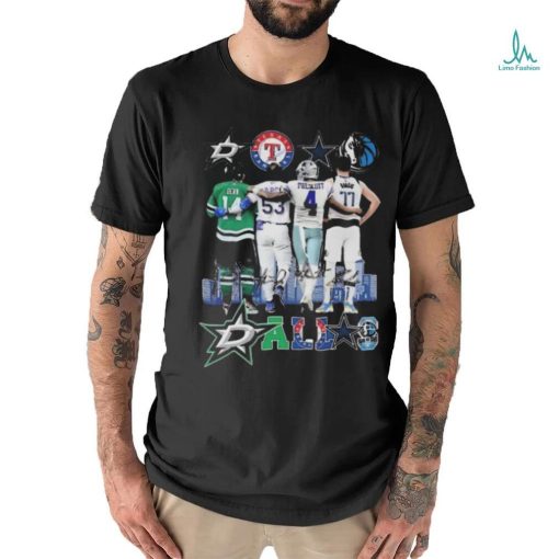 Dallas Mavericks Doncic Dallas Stars Benn Texas Rangers Dallas Cowboy Prescott Signatures shirt