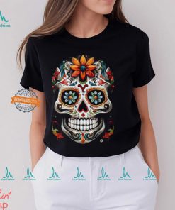 Day Of The Dead Inspired Sugar Skull T Shirt