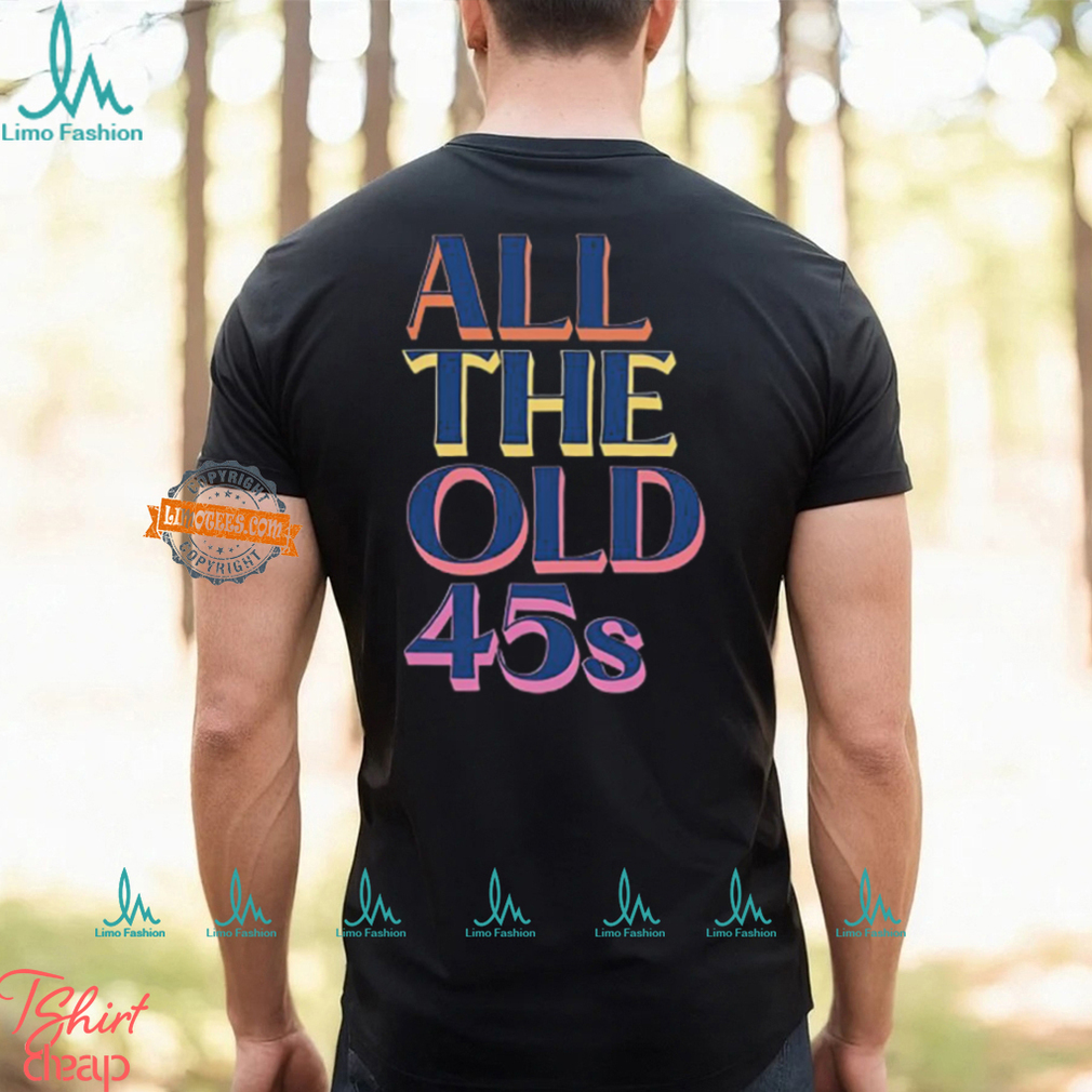 Deacon Blue All The Old 45S Drop Shadow T Shirt Deacon Blue All The Old 45S Drop Shadow T Shirt