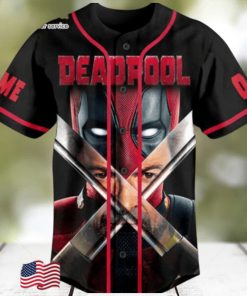 Deadpool Wolverine Let’s Fucking Go Personalized Baseball Jersey