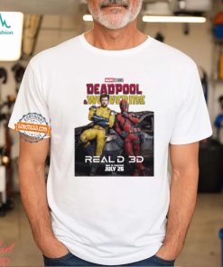 Deadpool and Wolverine Reald 3D New Poster Only In Theaters On July 26 Vintage T Shirt