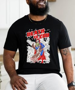 Death to Zod skeleton in snow shirt