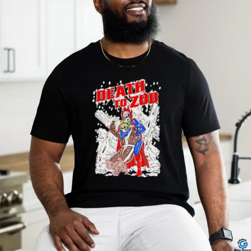 Death to Zod skeleton in snow shirt