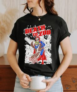 Death to Zod skeleton in snow shirt