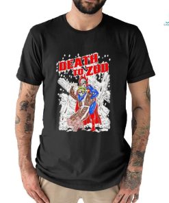 Death to Zod skeleton in snow shirt