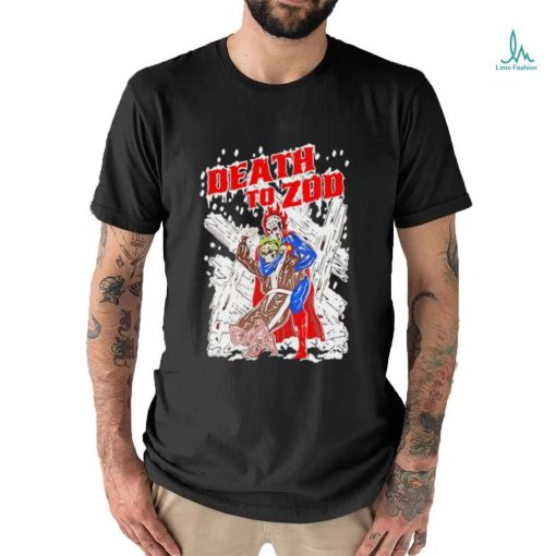 Death to Zod skeleton in snow shirt