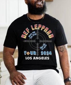 Def Leppard Los Angeles CA 2024 Tour Band Shirt