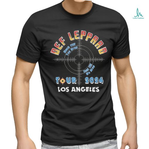 Def Leppard Los Angeles CA 2024 Tour Band Shirt