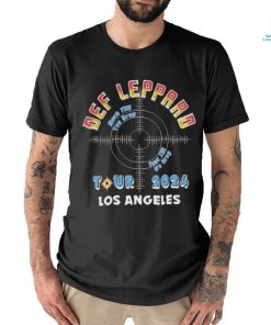 Def Leppard Los Angeles CA 2024 Tour Band Shirt