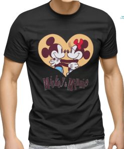 Design Mickey And Minnie Heart T Shirt