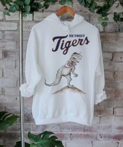 Detroit Tigers Dinosaur Playing Baseball 2024 Shirt