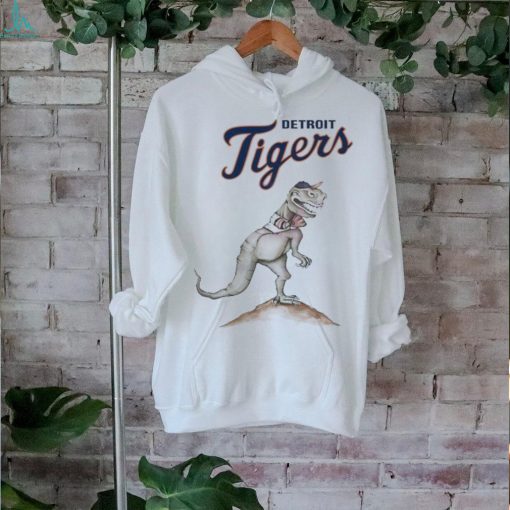 Detroit Tigers Dinosaur Playing Baseball 2024 Shirt