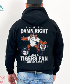 Detroit tigers baseball team paws I am a fan win or lose 2024 shirt