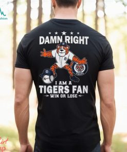 Detroit tigers baseball team paws I am a fan win or lose 2024 shirt