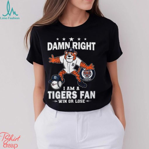 Detroit tigers baseball team paws I am a fan win or lose 2024 shirt