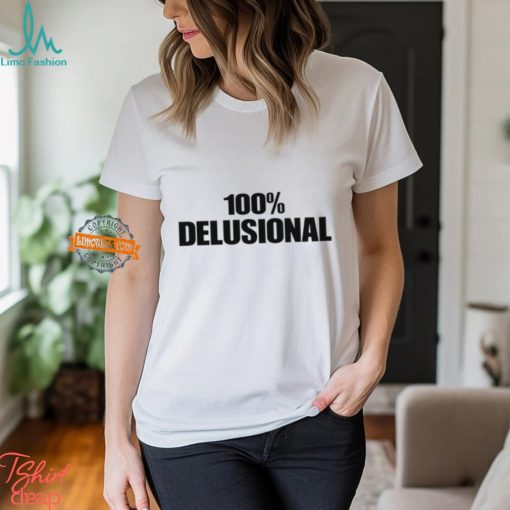 Diabolicalpree Wearing 100% Delelusional Shirt