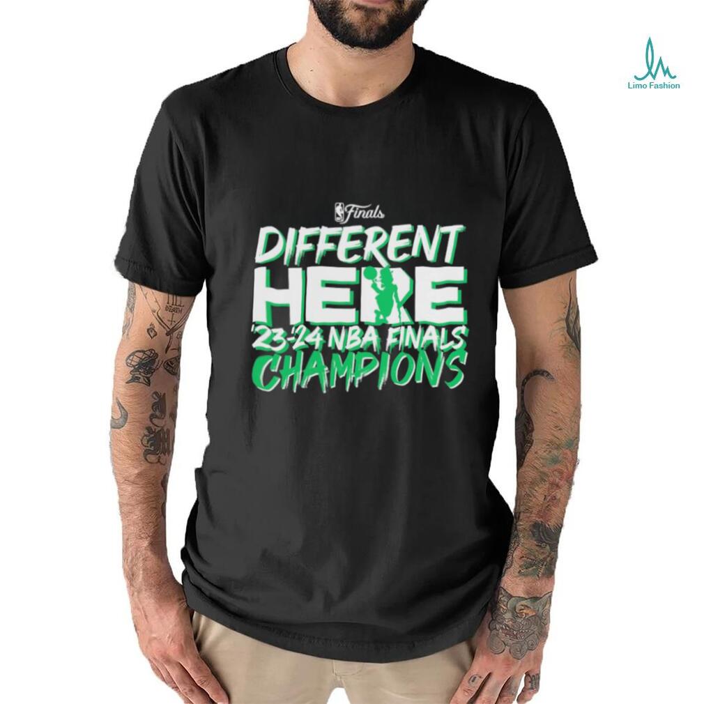 Different Here Boston Celtics 2023 2024 NBA Finals Champions Shirt Different Here Boston Celtics 2023 2024 NBA Finals Champions Shirt