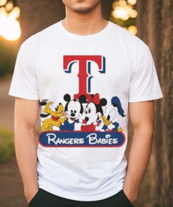 Disney Mickey And Friends Babies Texas Rangers MLB Shirt