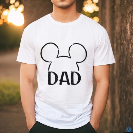 Disney Mickey And Friends Dad Ears Outline Logo Shirt