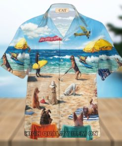 Dog Day Of Summer Beach Hawaiian Shirt