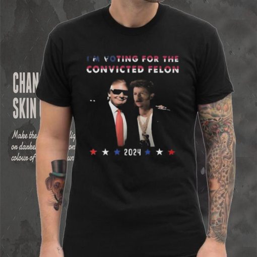 Donald Trump I’m voting for the convicted felon 2024 fan shirt
