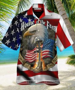 Eagle American Home Of The Free Hawaiian Shirt