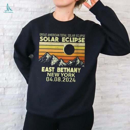 East Bethany New York Total Solar Eclipse 2024 T Shirt