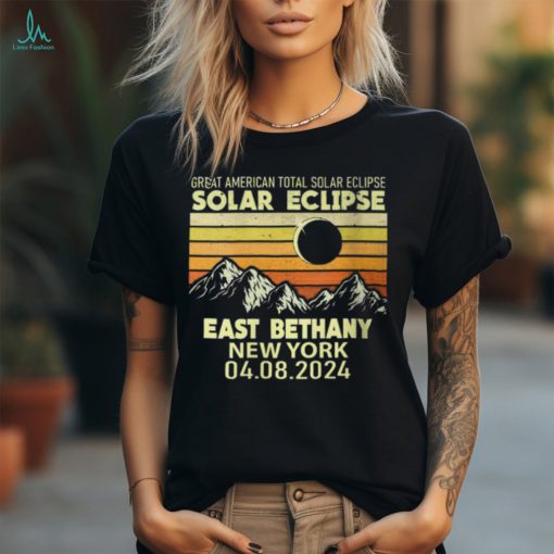 East Bethany New York Total Solar Eclipse 2024 T Shirt