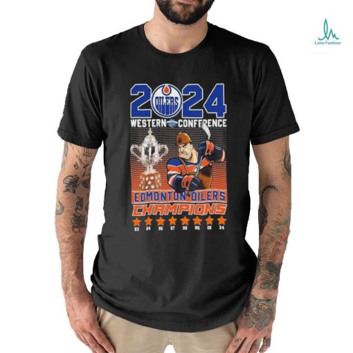 Edmonton Oilers Hockey 2024 Western Conference Champs Fan T Shirt