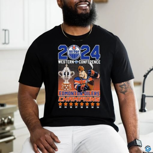 Edmonton Oilers Hockey 2024 Western Conference Champs Fan T Shirt