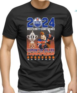 Edmonton Oilers Hockey 2024 Western Conference Champs Fan T Shirt