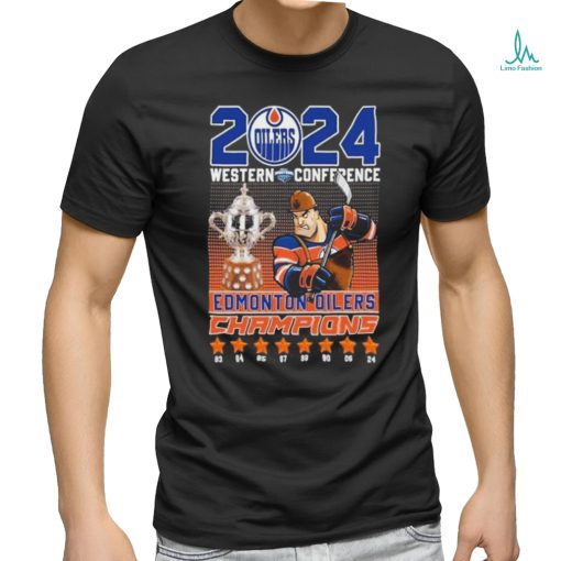 Edmonton Oilers Hockey 2024 Western Conference Champs Fan T Shirt