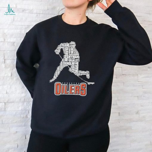Edmonton Oilers Hockey Player Skating Attacking 2024 Stanley Cup T Shirt