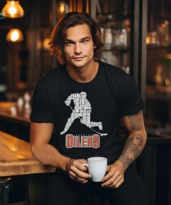 Edmonton Oilers Hockey Player Skating Attacking 2024 Stanley Cup T Shirt