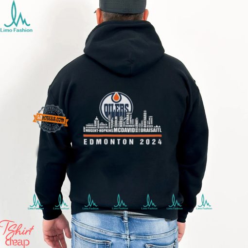 Edmonton Oilers Hockey Team Skyline 2024 Stanley Cup Edmonton 2024 Logo Shirt