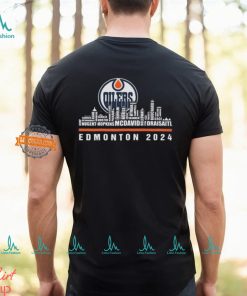 Edmonton Oilers Hockey Team Skyline 2024 Stanley Cup Edmonton 2024 Logo Shirt